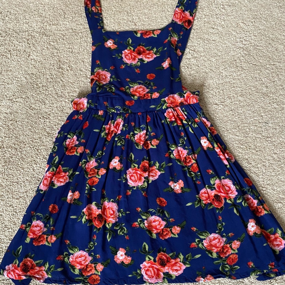 Floral overall skirt